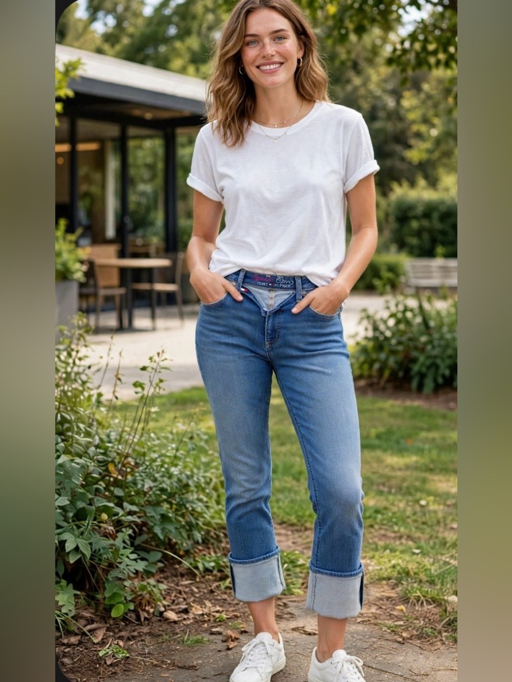 Tommy Hilfiger Classic Cropped Women's Blue Denim Jeans